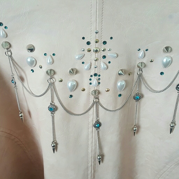 Rock Dead Threads Jackets & Blazers - Baby Pink Motor cycle jacket